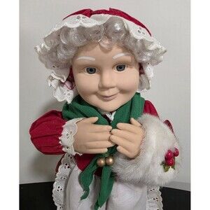 🤶RARE Vintage Christmas TELCO Motionettes Animated MRS. CLAUS LightCandle Works